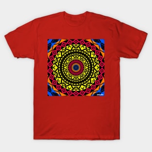 the circle of life in mandala pattern ecopop T-Shirt